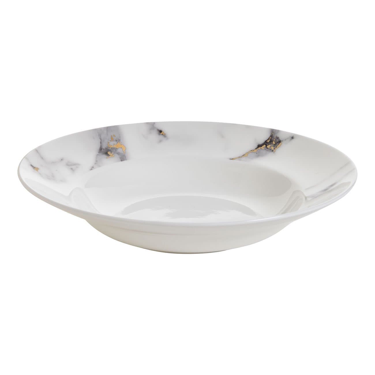 Prouna Marble Venice Fog Rim Soup Bowl