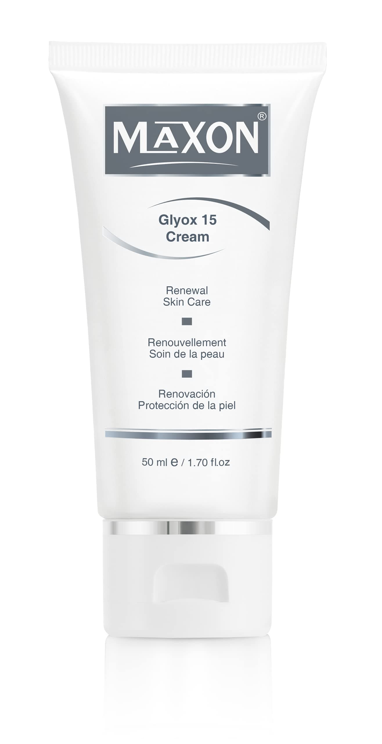 MAX-ON Glyox 15 Renewal Cream – Skin Resurfacing & Exfoliating Treatment with Glycolic Acid – Fades Dark Spots, Refines Texture & Promotes Cell Renewal – 50ml
