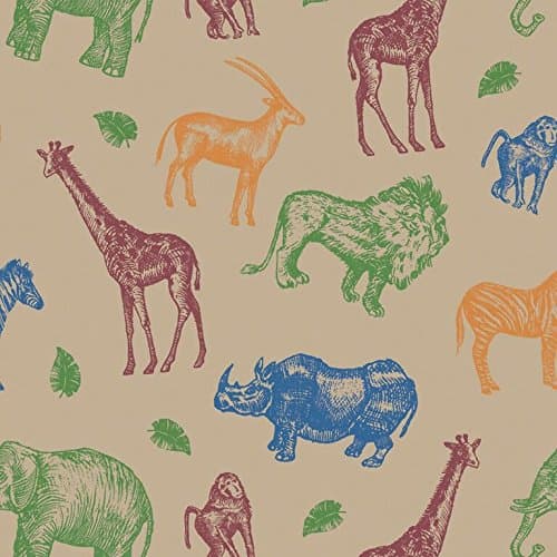 Animal Crackers Kraft All-Occasion Wrapping Paper - 16 sq. feet