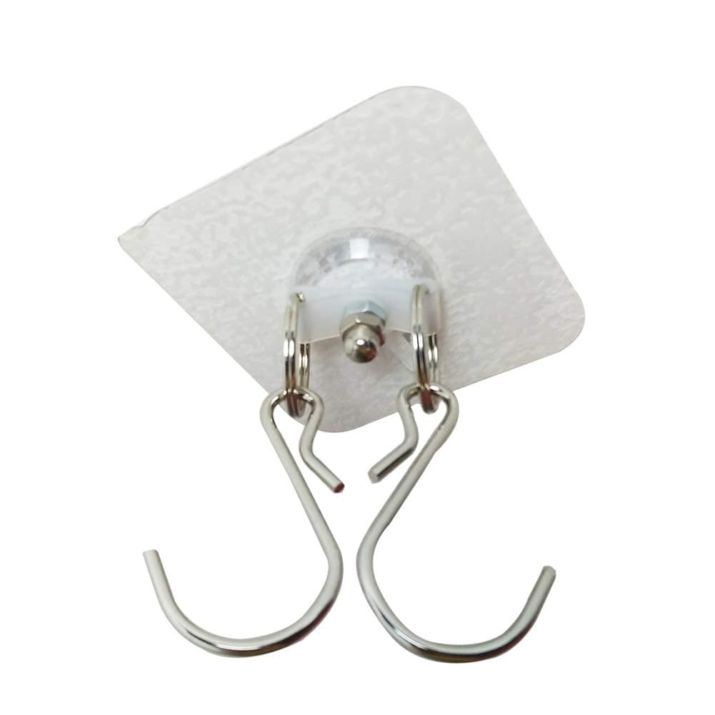 Multi Purpose No Drilling Required Ceiling Hooks Suspension and Wall Hooks Hangers, Adhesive Display Hanging Solution for Store,Home, Office (Type 5)