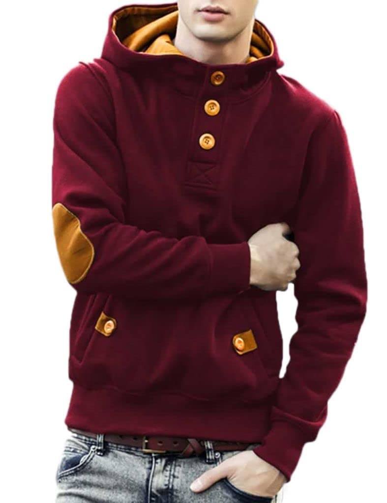 Gadgets AppliancesMen's Polyester, Cotton, Fleece Full Sleeve Hooded Sweatshirt