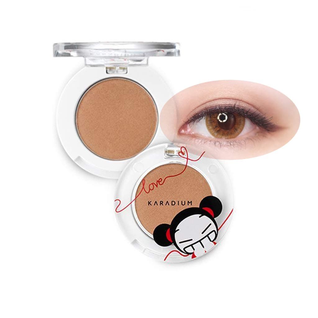 [KARADIUM] PUCCA LOVE EDITION Shine Eye Shadow 1.7g - 6 Colors / Long Lasting Moist Fitting Daily Makeup Shadow (#01 BEIGE SHINE)