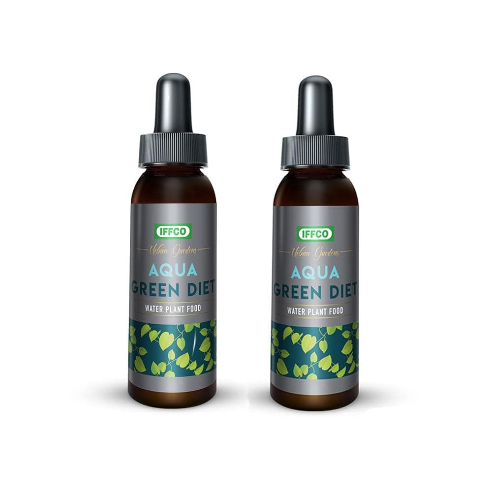 IFFCO Urban Gardens Lucky Bamboo Plant Fertilizer 100ml - Growth Booster for Water Plants - Enhances Lucky Bamboo, Money Plant & Hydro Plants - Glass Bottle with Dropper