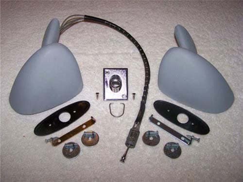 OEM 70-72 Oldsmobile 442 W30, Cutlass Sport Bullet Mirrors. (Reconditioned)