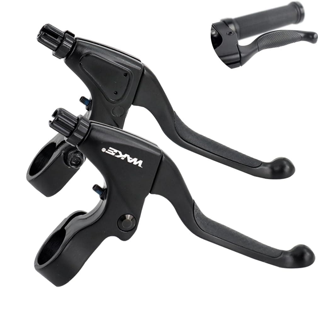 Bicycle Brake Levers 1 Pair Aluminum Alloy Mountain Bike Brake Handles 4 Finger 2.2cm Diameter for Most Bicycle, Road Bike, MTB, BMX, Cycling