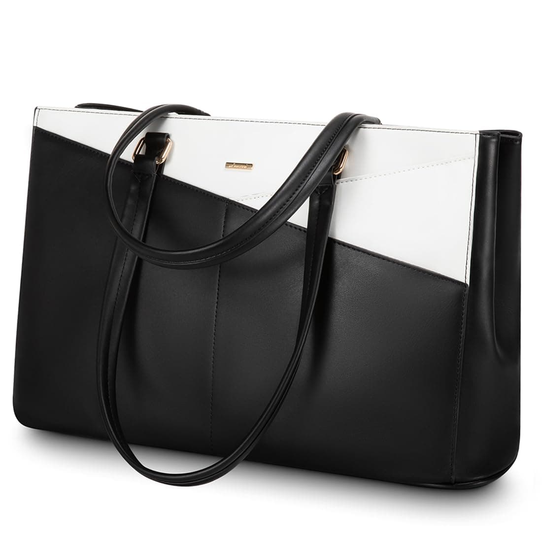 LOVEVOOK Laptop Bag for Women 15.6 Inch Tote Bags Waterproof Leather Briefcase Computer Women Business Office Work Bag