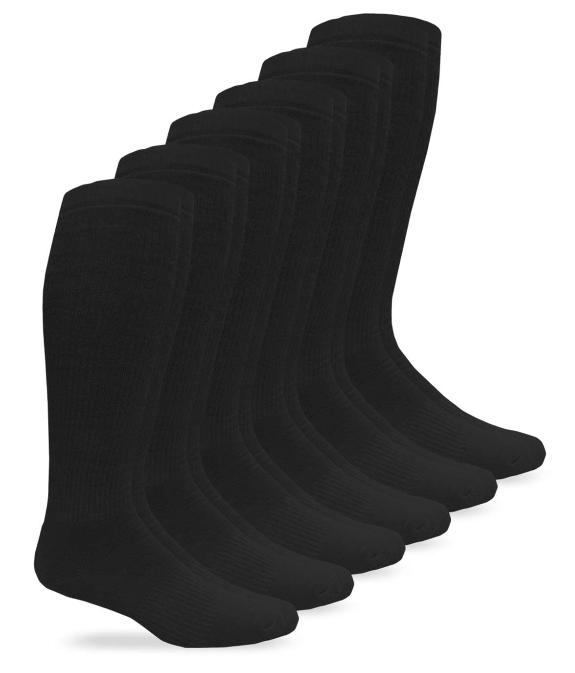 Mens Military Half Cushion Wool Combat over the Calf Boot Socks 6 Pair Pack