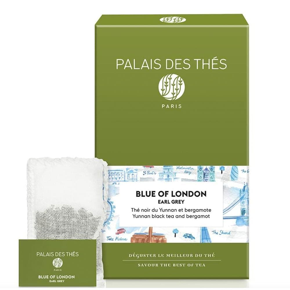 Blue of London - Earl Grey Black Tea, Bergamot & Cornflower - Premium Tea Bags, Serves 20 Cups