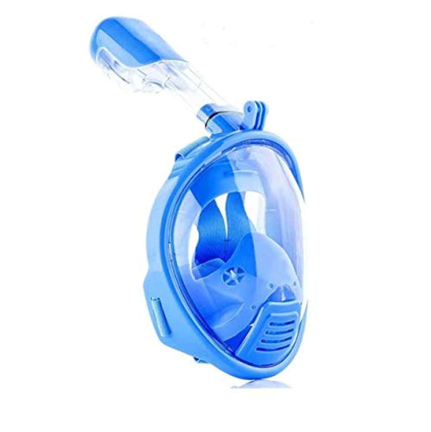 Kids Full Face Free breathing Snorkeling Mask Child Anti Fog diving Snorkel Mask For kids dive Training -Blue