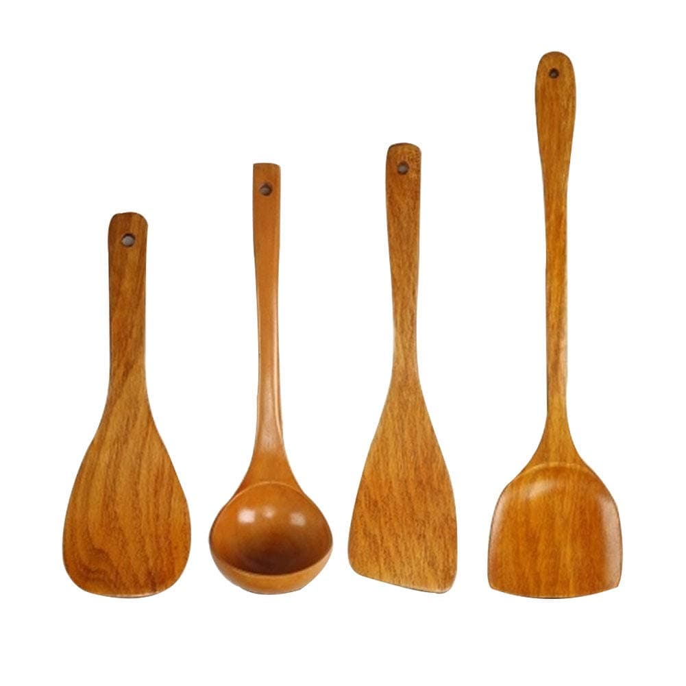 Wooden Spoon Bamboo Kitchen Cooking Utensil Tool Soup Teaspoon Catering Top for Kicthen