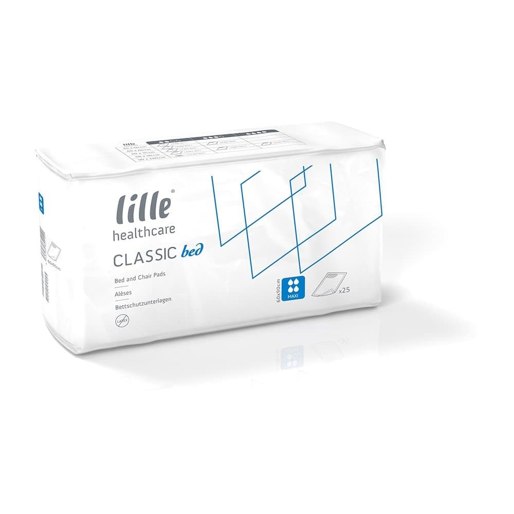 Lille Healthcare Classic Incontinence Bed Pad - Maxi - 60cm x 90cm (1 Pack of 25)