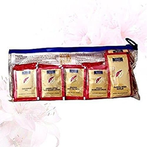 100% Natural VLCC Professional Salon Series Papaya Fruit Facial Kit (5x10g) Lkt