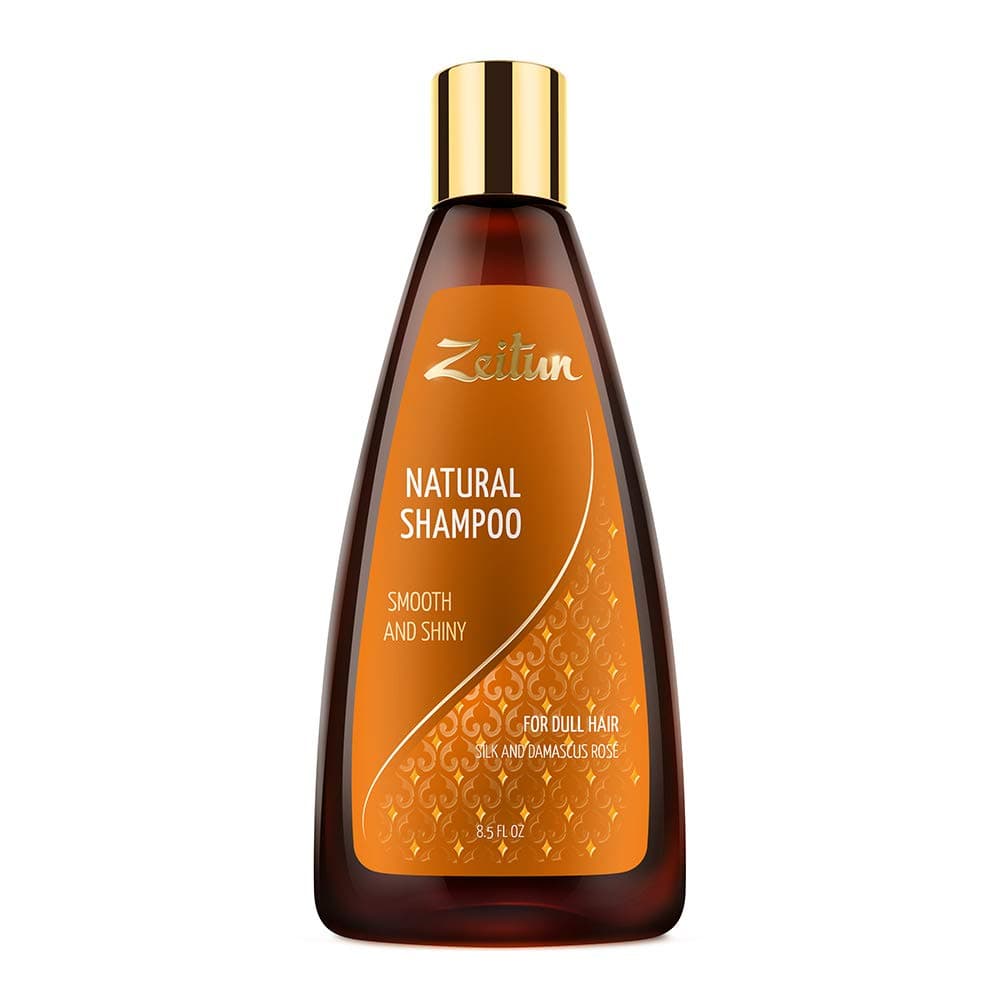 Zeitun Natural Shampoo - Damascus Rose Oil Shampoo - Deep Cleansing - Hair Detox - For Dry, Dull, Messy Hair and Scalp - Anti Dandruff Shampoo 8.4 oz