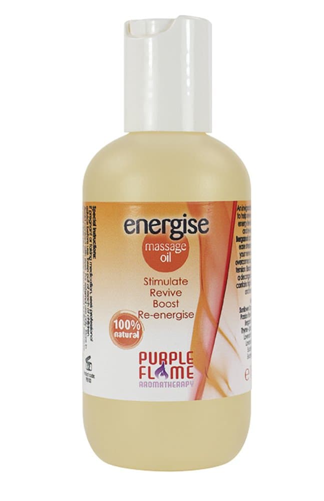 Purple Flame Energise Pre-Blended Massage Oil 100ml