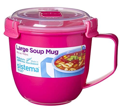 To Go Collection Soup Mug Large (Pack of 1) Assorted