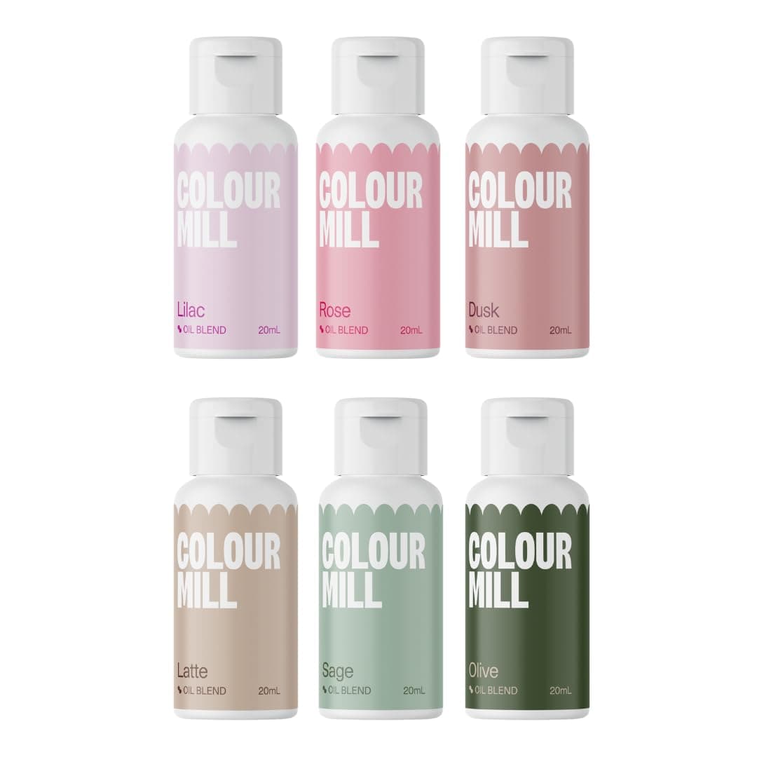Colour Mill Oil-Based Food Coloring, 20 Milliliters - Botanical 6 Pack