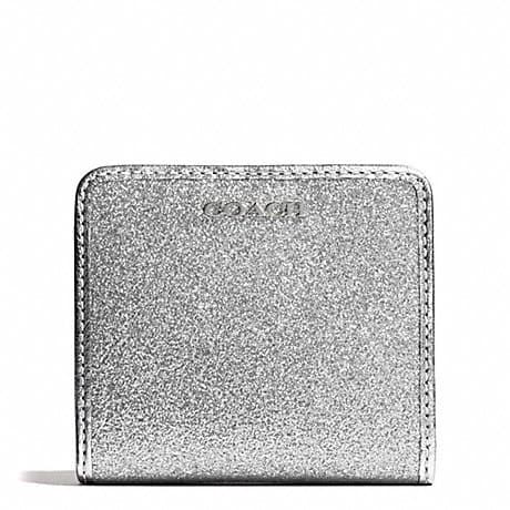 Coach Legacy Glitter Small Wallet F50199 Silver