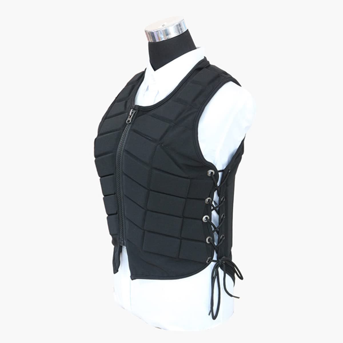 WFTDProfessional Horse Riding Armor Protective Vest, Breathable Adjustable Waistcoat, Safety Sports Eventer Equestrian Equipment EVA Padded for Men Women and Children, Gift