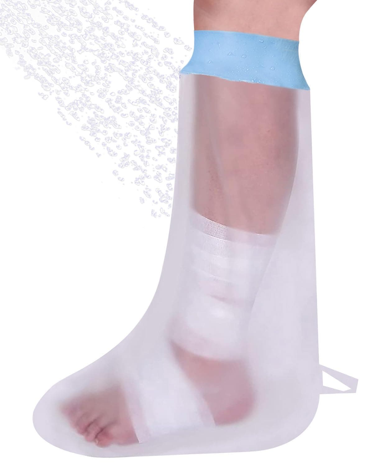 Waterproof Leg Cover for Shower, Leg Cast Cover for Shower, Reusable Cast Protector for Shower Leg adult, Soft Comfortable Cast Cover Leg Cast Shower Cover for Plaster, Bandage, Dressing