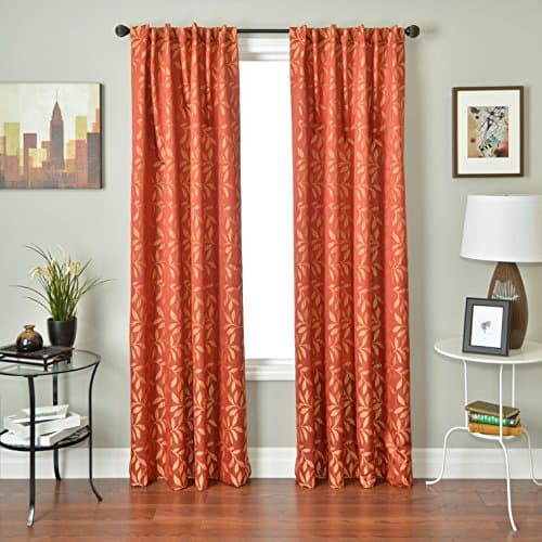 Softline Home Fashions Savannah Series Window Treatment Panel, Sienna, 55 x 96