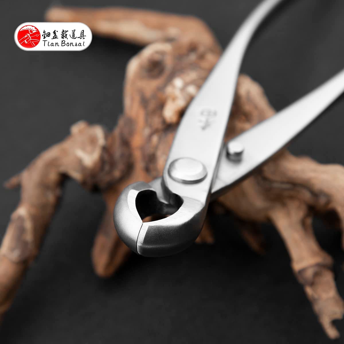 TianBonsai Bonsai Knob Cutter Round Edge Professional Grade Alloy Steel Bonsai Tools Equip with Tool Bag (MT-KC-180)