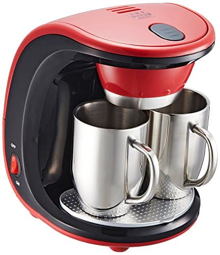 WAHEI FREIZ Peacefully Melito 2 Cups Coffee Maker ([MM-9511] Stainless Steel(Cups))