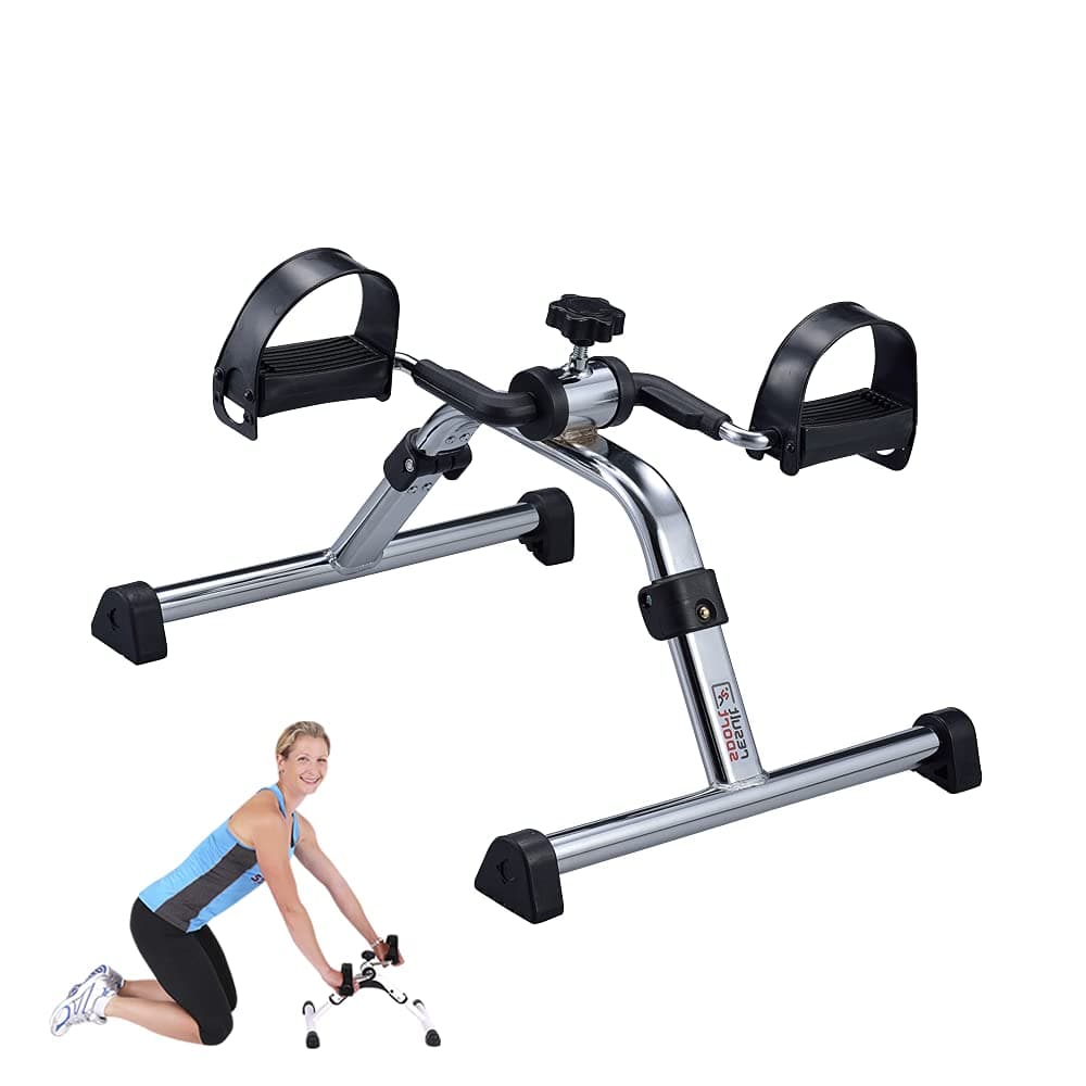 Folding Seated Pedal Exercise Bike - Arms and Legs Cycling Office Desk Exerciser. Forearm strengthener for the elderly and Arthritis Sufferers as a disability aids and equipment for the home.