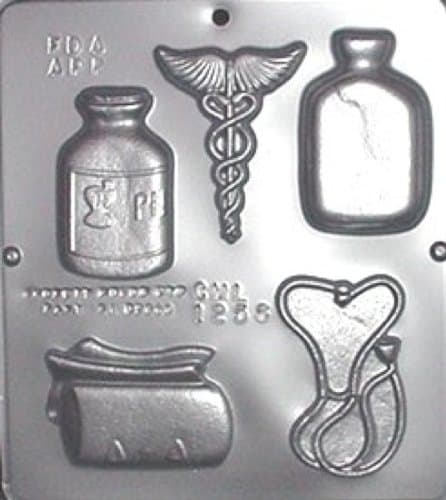 Candy Molds N More Doctor Medical Assortment Chocolate Candy Mold 1256