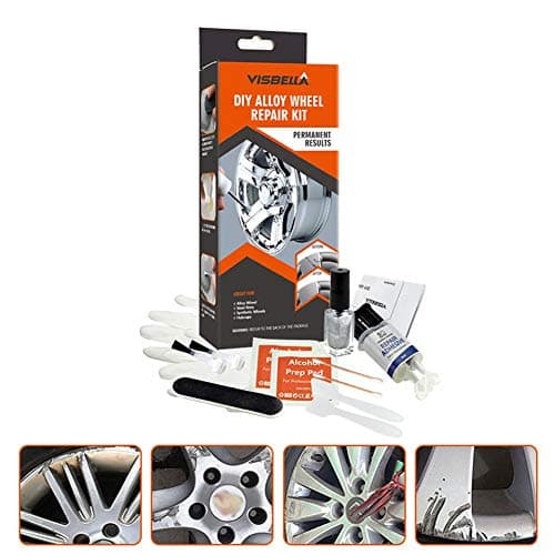 Per DIY Alloy Wheel Repair Adhesive Kit 5 Minutes General Purpose Silver Paint Fix Tool for Car Auto Rim Dent Scratch Care Accessory Repair Kit