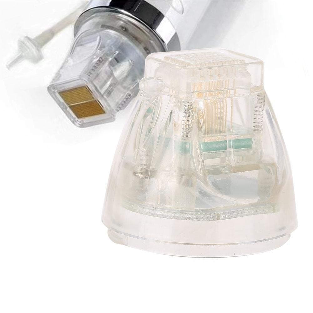 Disposable Micro Needle, Gold Cartridge Nano/10/25/64 Pins RF Wrinkles Removal Beauty Machine Accessory for Forehead/Face/Jaw/Neck/Acne/Marks(25P)