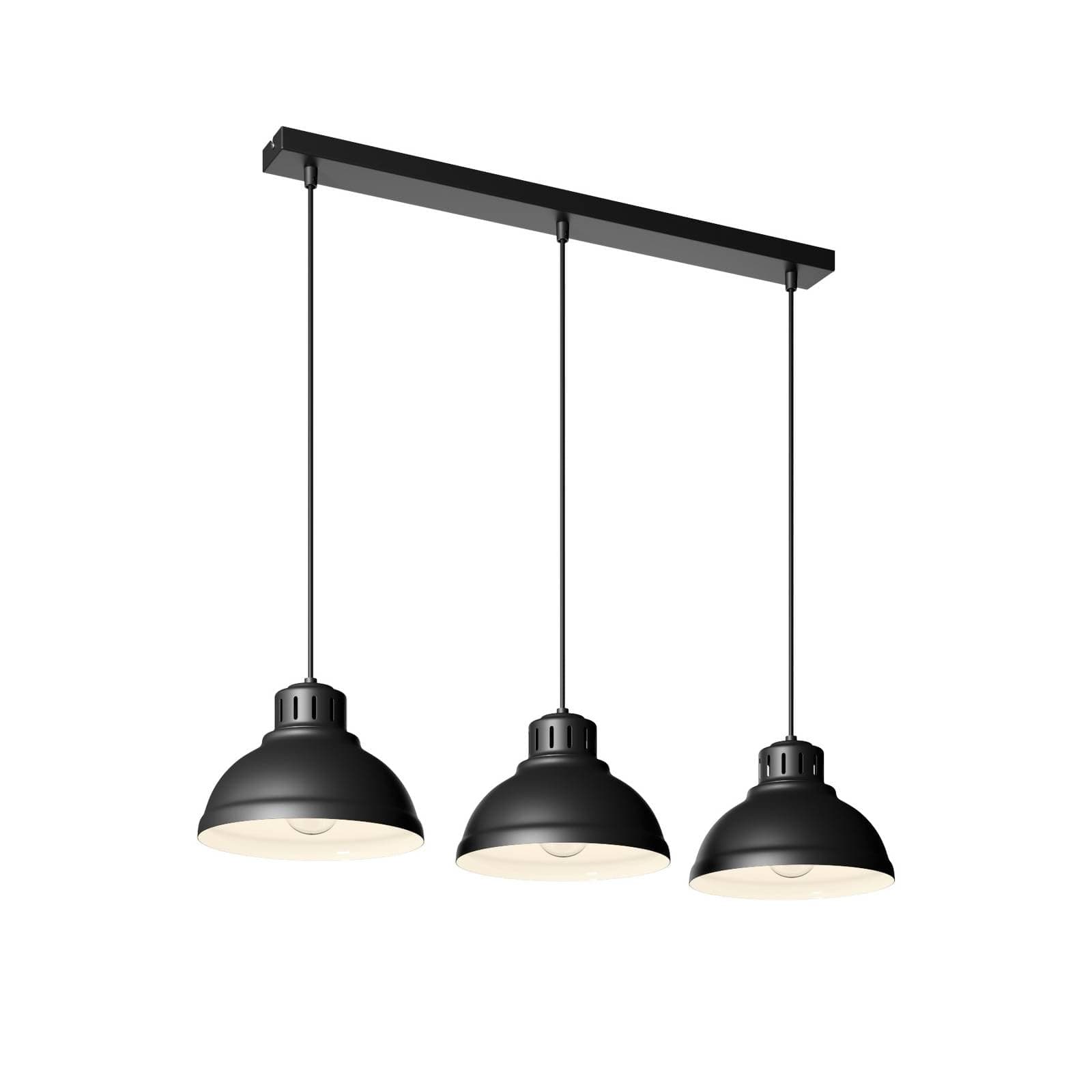 Sven Black 3 Ceiling Lights Chandelier Hanging Lamp Pendant Lights