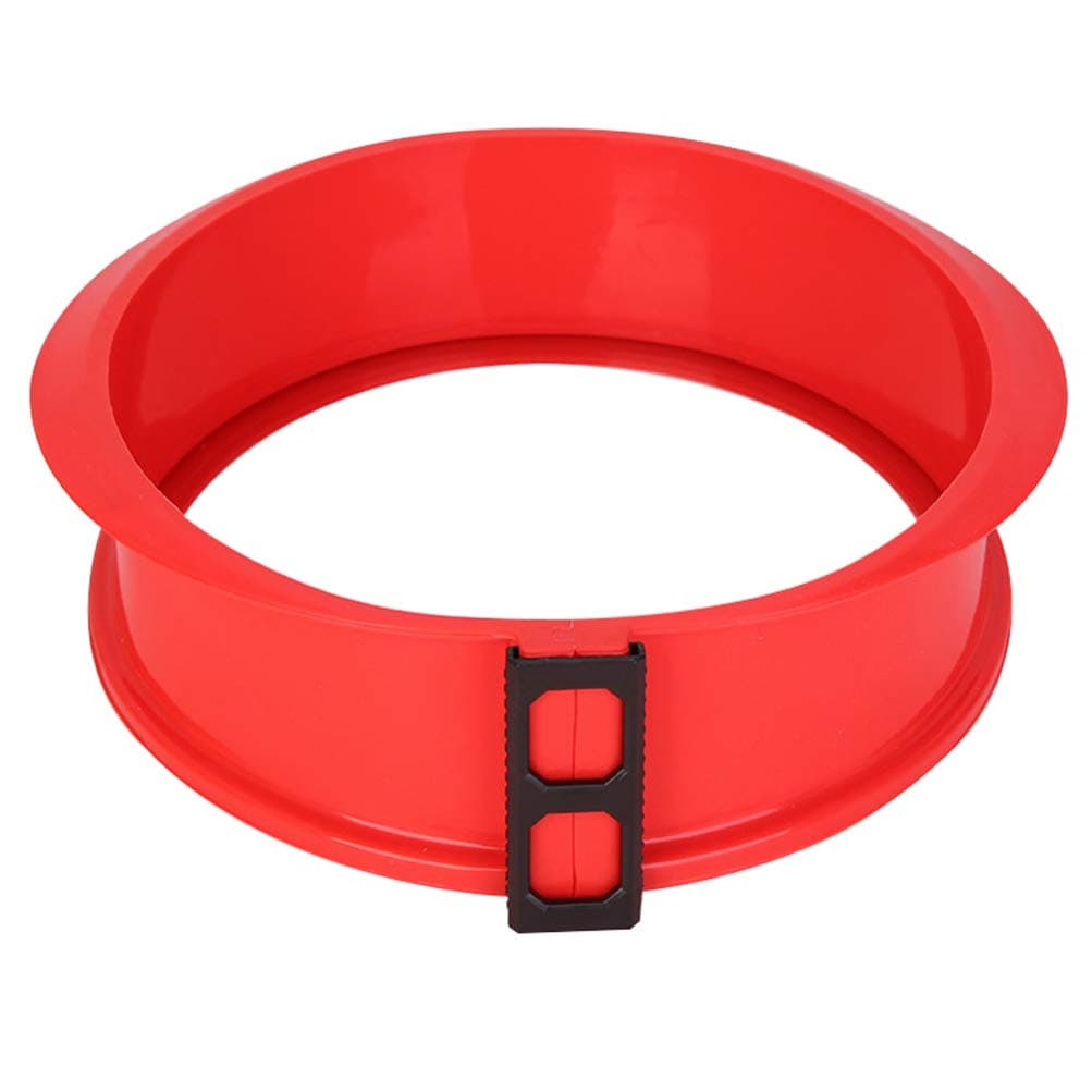 Cabilock Silicone Springform Pan Non-Stick Springform Pan with Removable Glass Base Cheesecake Cake Mould Baking Mould