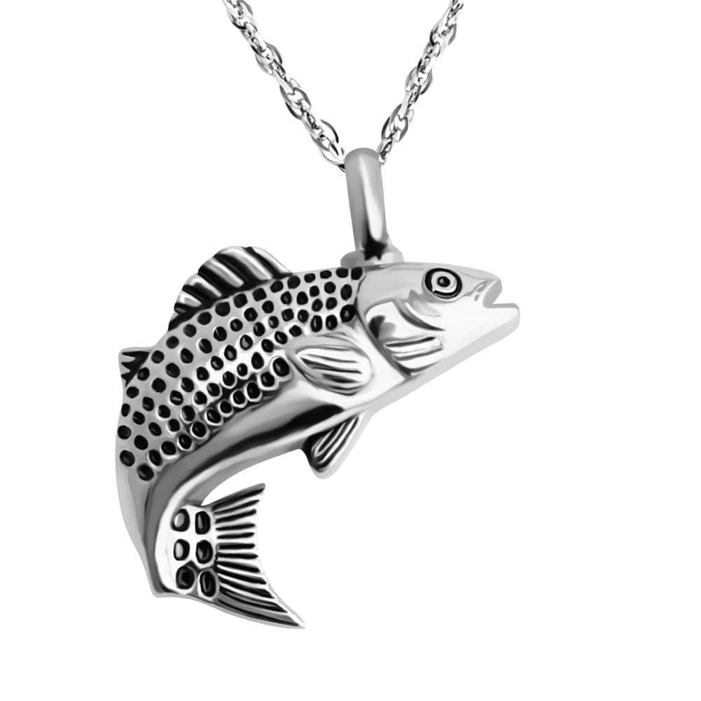 Fish Cremation Jewelry for Ashes Memorial Ashes Keepsake Necklace Urn Necklace Pendant
