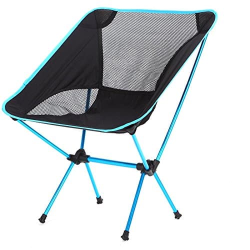 Kalili Outdoor Ultralight Portable Folding Camping Chairs with Carry Bag (Lightblue)