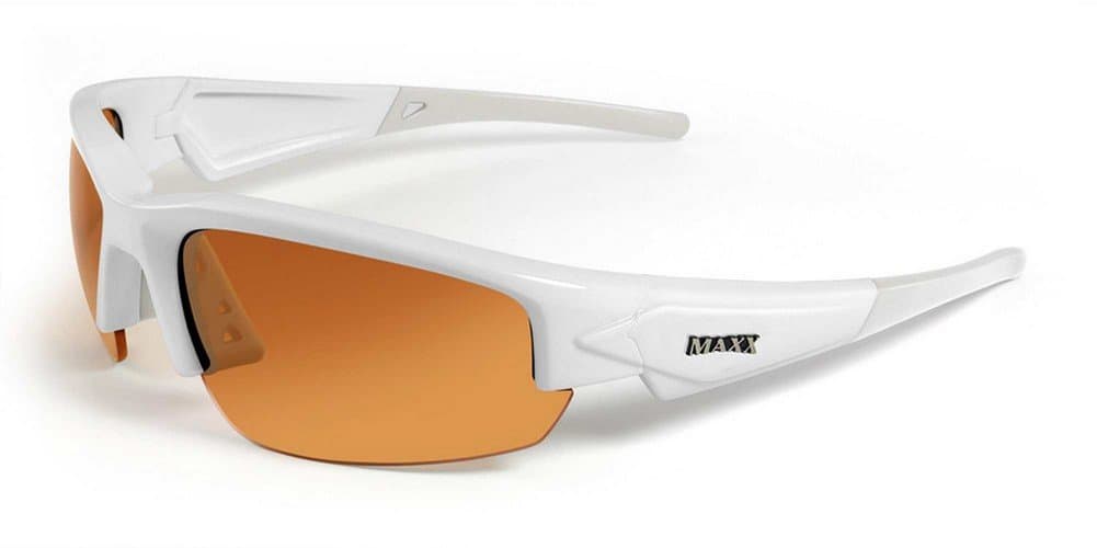 Maxx Phantom 2.0 Sun Glasses White Amber Lens