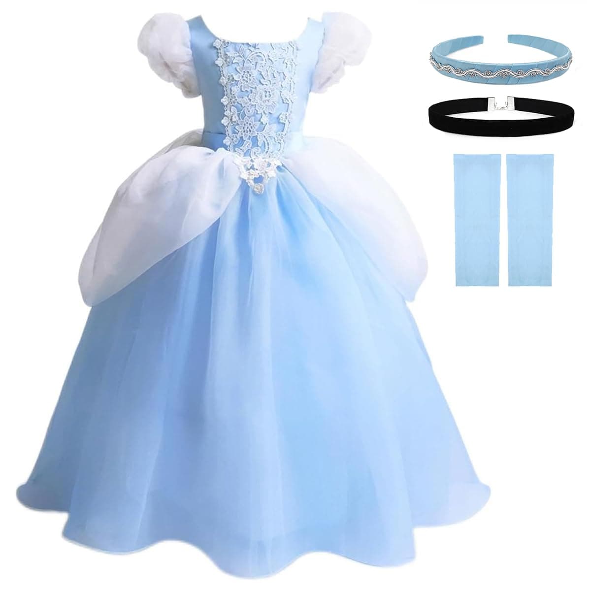 Princess Costumes Little Girls Dress Up Cosplay Fancy Halloween Christmas Party Toddler Kids