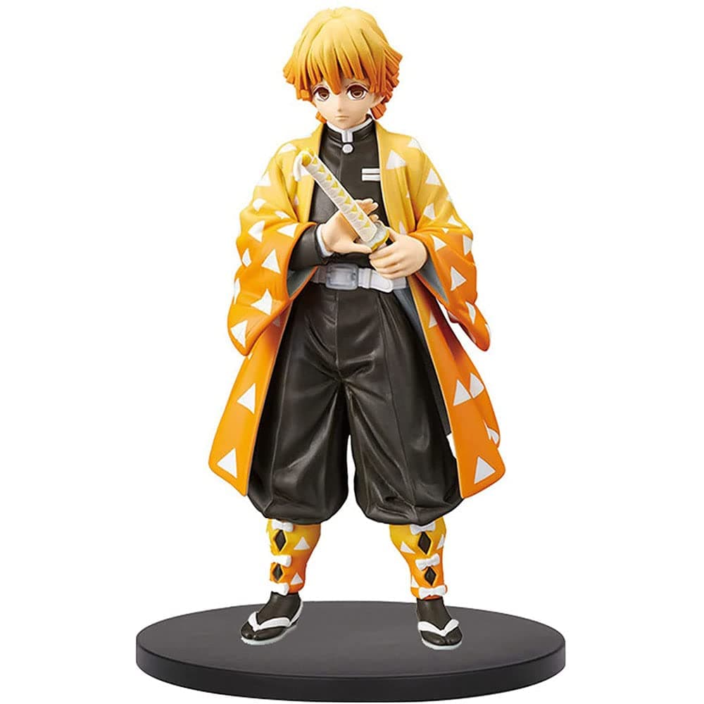 TongyundachengAgatsuma Zenitsu Action Figure 16cm - Anime Figure Model Kimetsu No Yaiba PVC Statue Model Collectibles Home Decoration Ornaments