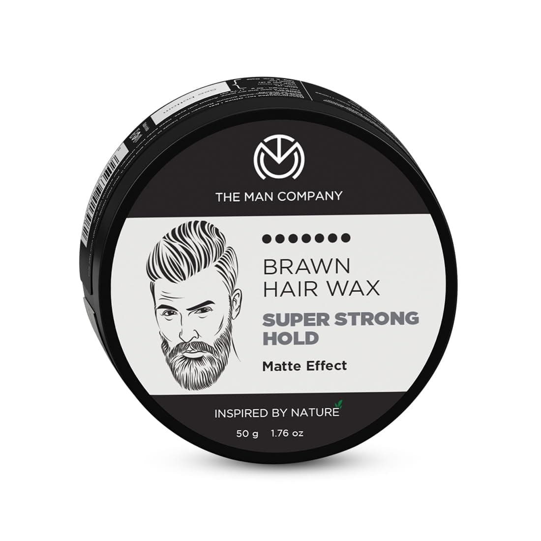 The Man Company Brawn Extra Stronghold Hair Wax for Man | Stylish Pomade Matte Finish | Hair Volumizer | Non - Sticky - 50gm