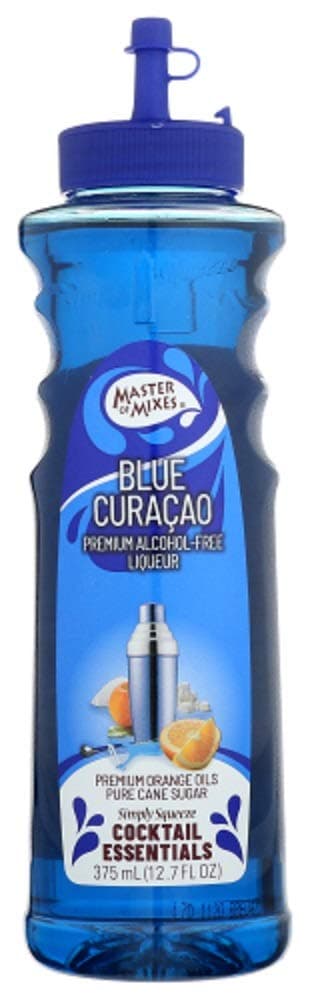 Master of Mixes Cocktail Essentials Blue Curacao, 375 ML Bottle (12.7 Fl Oz), Individually Boxed