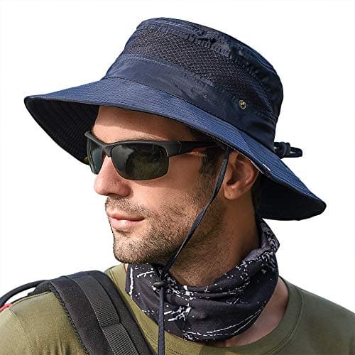 Fishing Sun Boonie Hat Wide Brim Outdoor Hiking Safari Summer Hunting Hat UV Protection Sun Cap