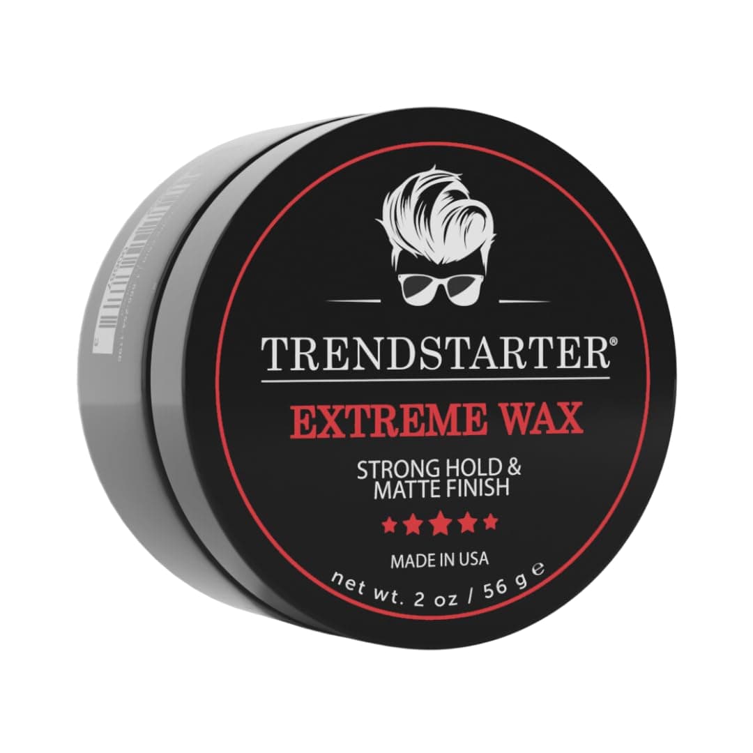 TRENDSTARTER - EXTREME Premium Water Based Pomade - Travel Size - Strong Hold - Matte Finish - Flake-Free Styling for All Hair Types