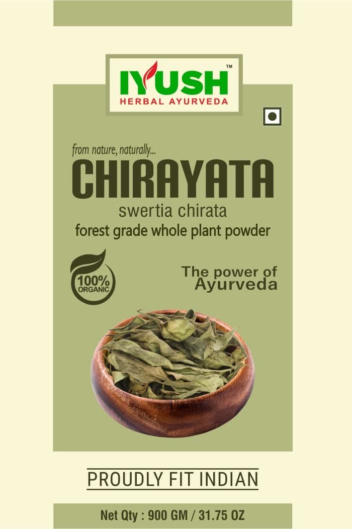 - IYUSH Herbal Ayurveda Chirayata Powder – 900gm | Chirata Powder | Chirata Powder Organic | Kalmegh Powder | Swertia Chirata Powder |