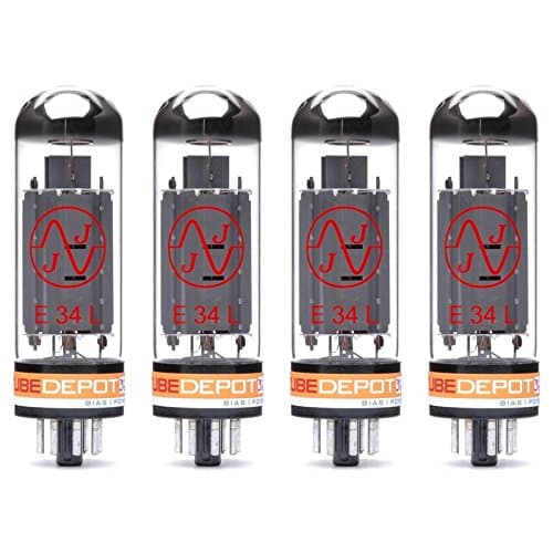 Quad of JJ E34L/EL34 Power Vacuum Tube