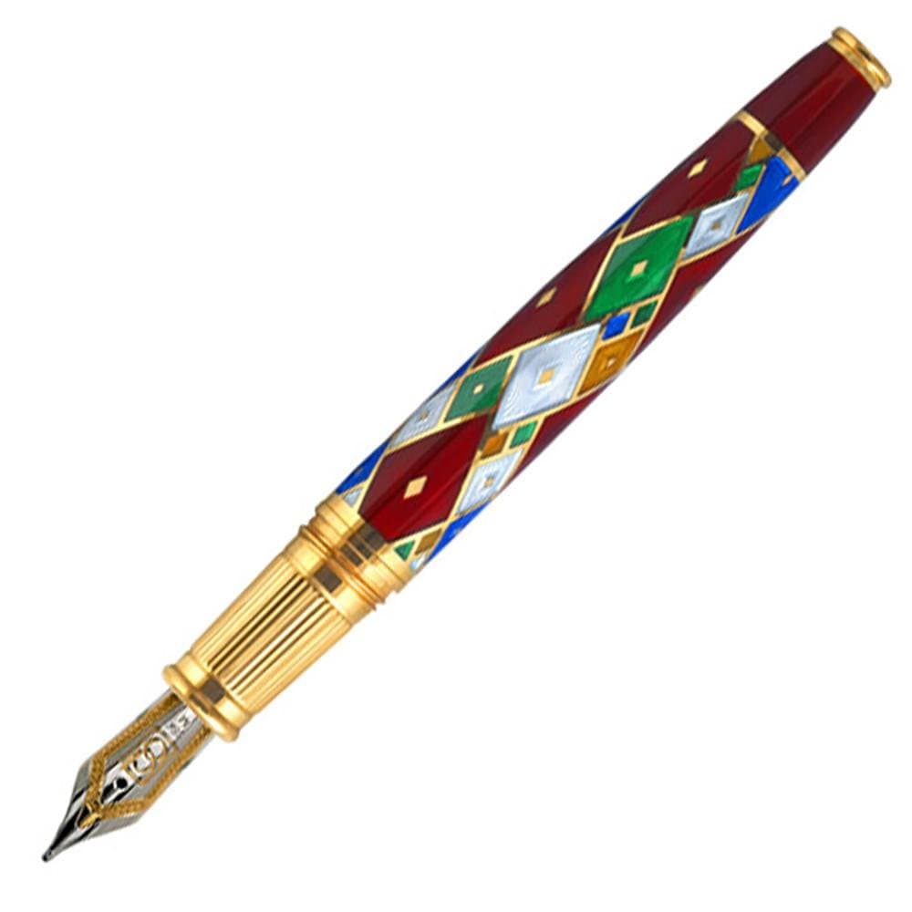 David Oscarson’s Harlequin Ruby Red Fine Limited Edition Fountain Pen