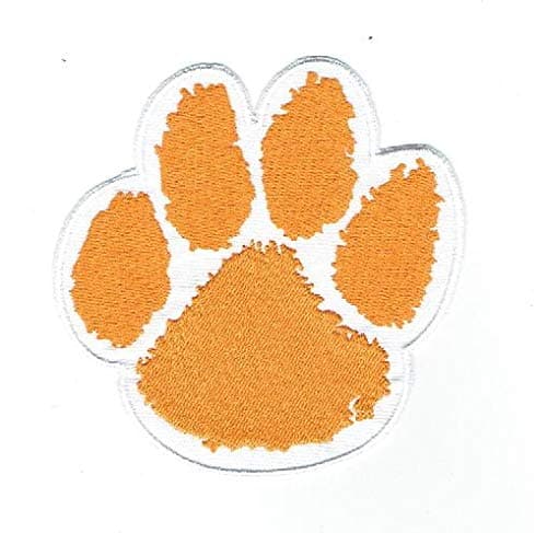 Clemson Tigers Tiger Paw Team Logo Iron on Jersey Patch 4"