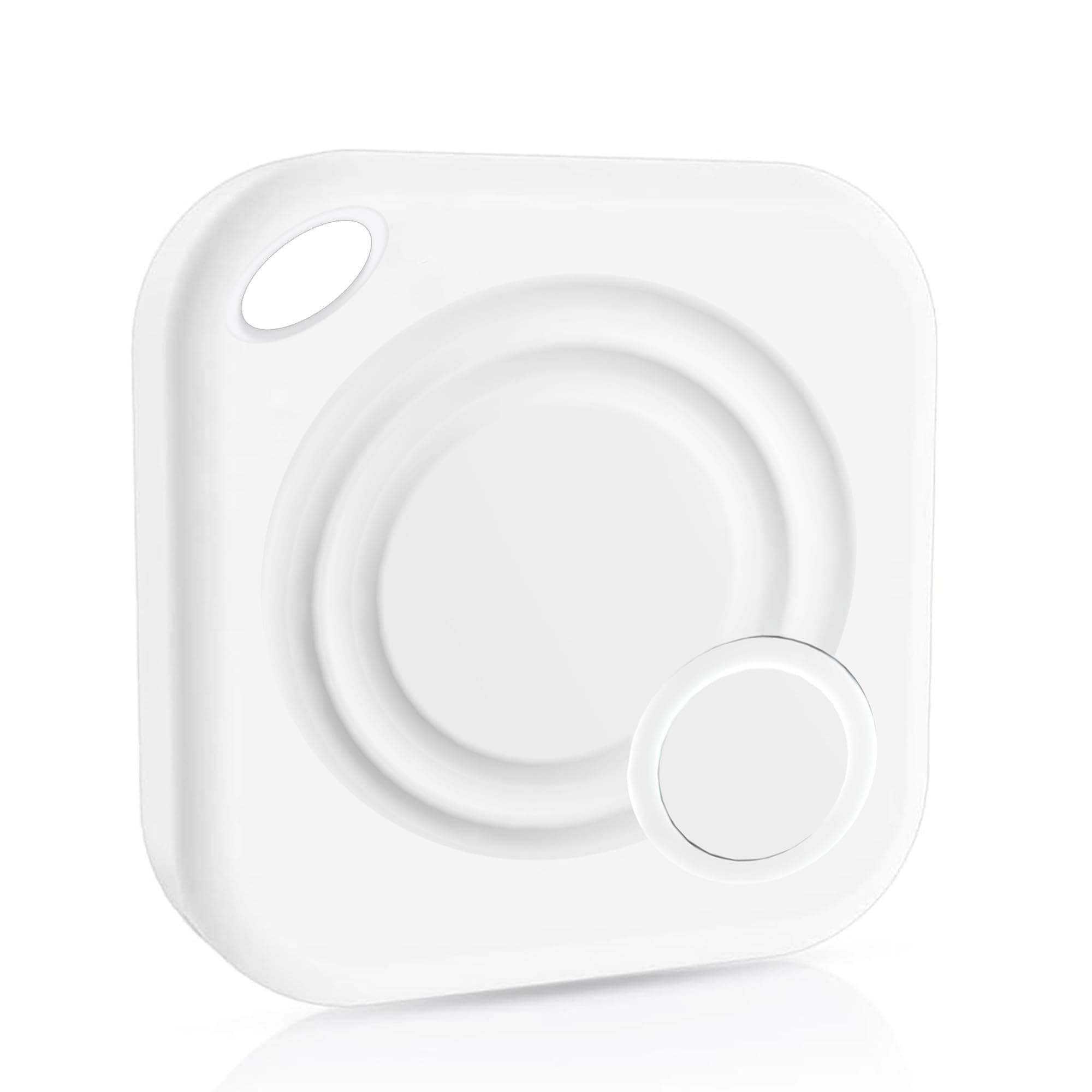 Key Finder, Bluetooth Tracker Compatible for Apple Find My (iOS only), Wallet Tracker, Smart Tracker Device, Item Locator, Key Finders & trackers for Key Wallet Car Kids Dog Cat Luggage（White）