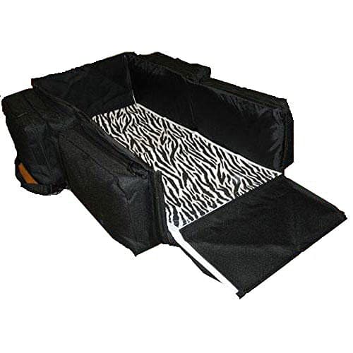 7601BZ 3-n-1 Diaper and Travel Bag - Black Zebra
