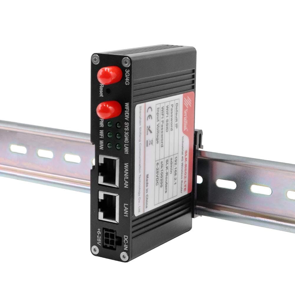 Seriallink Industrial 4G LTE Router 1xLan 1xWan Ports DIN LTE Wirelss Router Supported AT&T