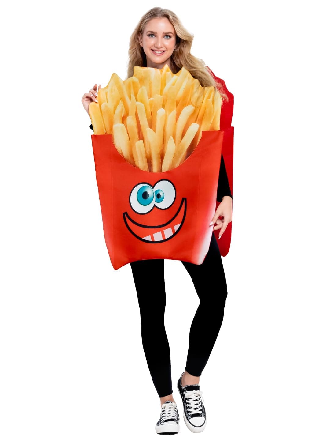 Seasons Adult French Fries Costume, Novelty Outfit for Halloween or Parties