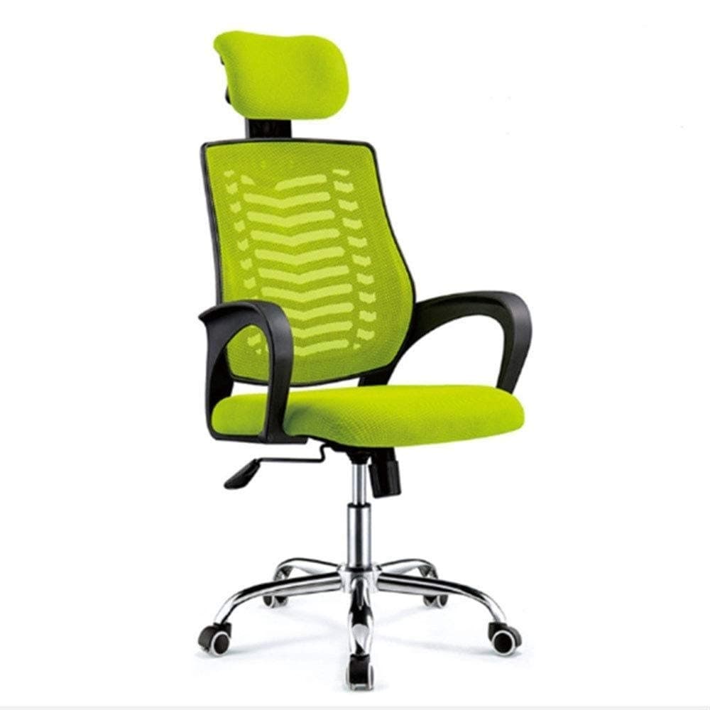 Ergonomic Chair Office Chair Leather Gaming Chair Racing Chair Ergonomic Backrest Fits Your Body Snugly And Reduces The Pressure on Your Backbone And Lumbar Region (Color : Green)